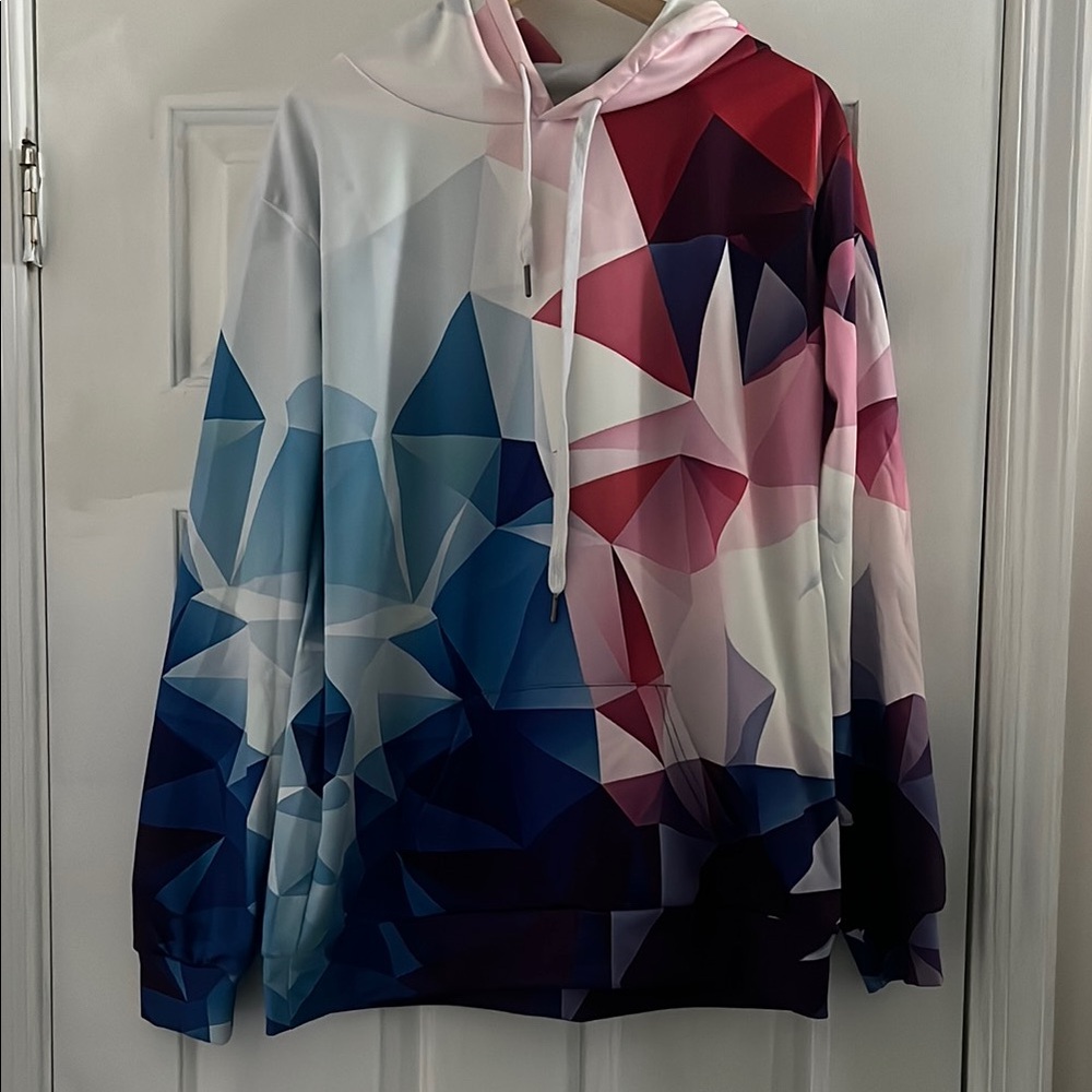 Geometric Multicolor Hoodie